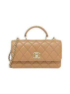 Chanel Chain Clutch Beige